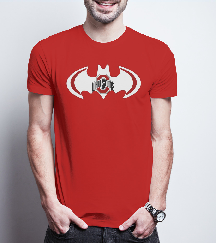 Ohio State Buckeyes Batman Concept T-Shirt