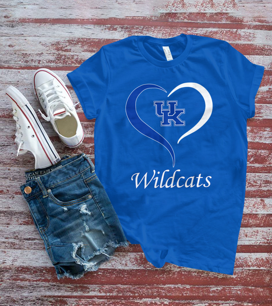UK Wildcats Heart Wildcats T-Shirt