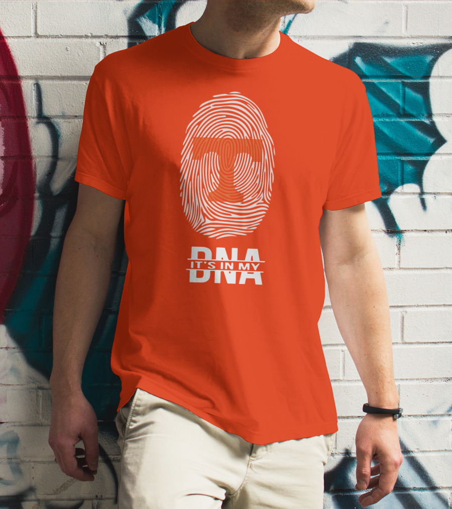 Tennessee Volunteers It's In My Dna Fingerprint Style T-Shirt