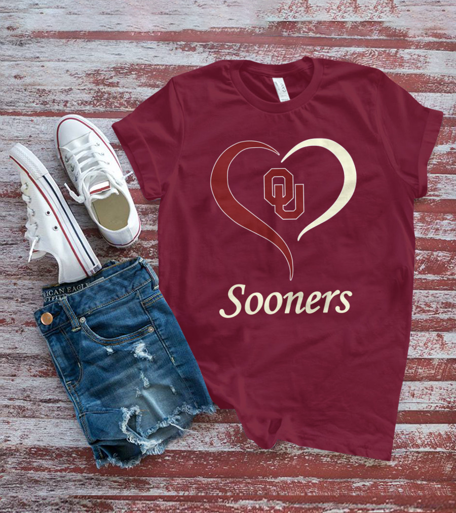 Sooners OU Heart T-Shirt