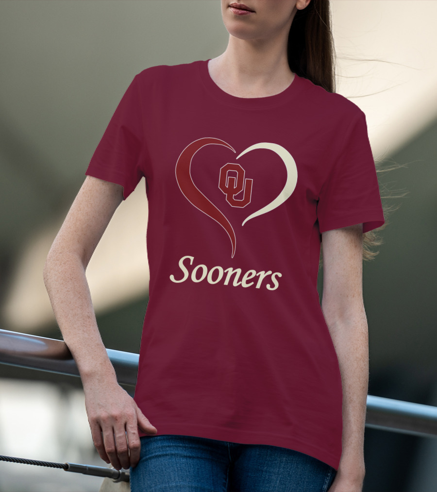 Sooners OU Heart T-Shirt