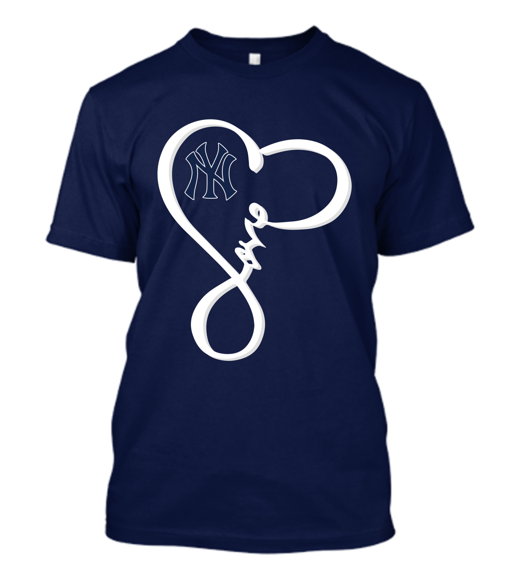 Yankees Love Heart T-Shirt