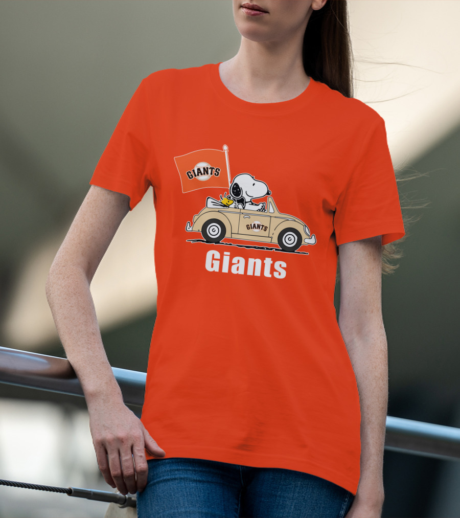 Giants Snoopy Car Adventure T-Shirt