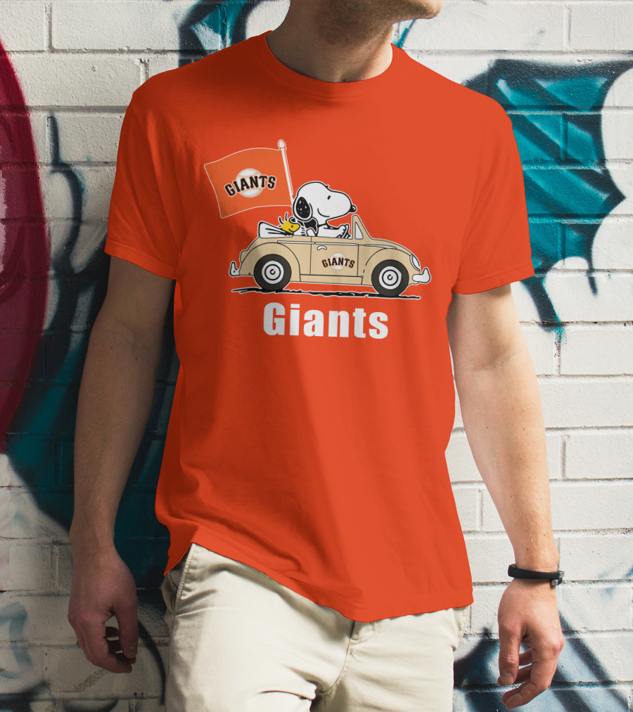 Giants Snoopy Car Adventure T-Shirt