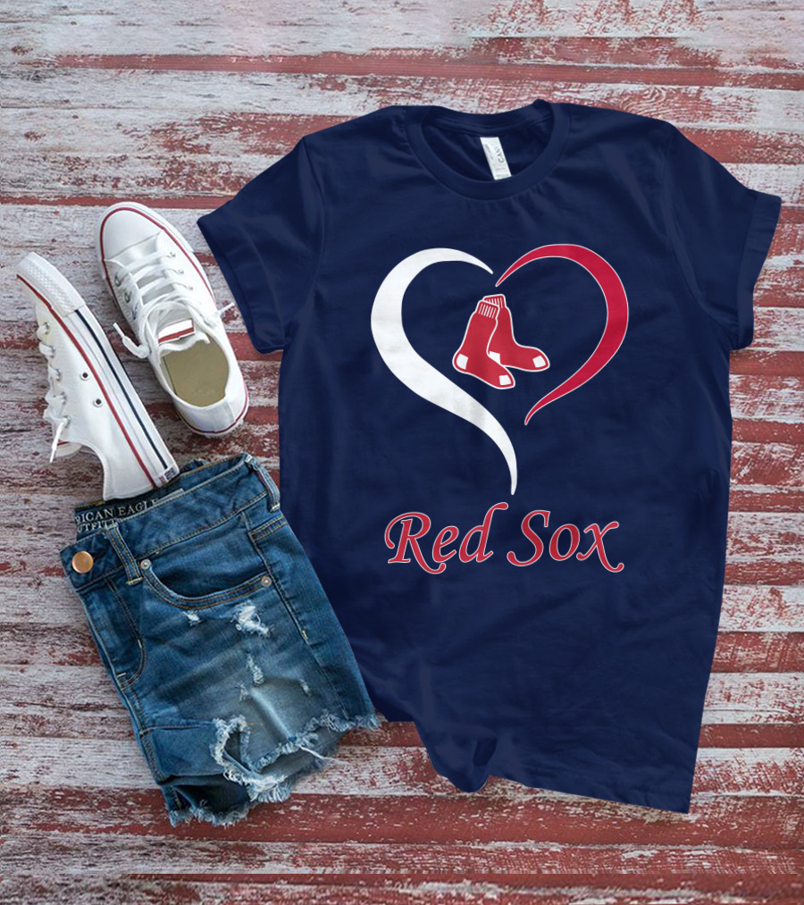 Red Sox Heart Logo Boston Pride T-Shirt