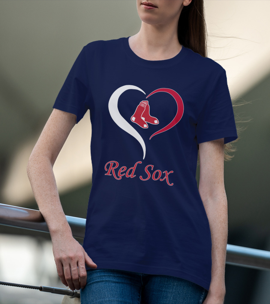 Red Sox Heart Logo Boston Pride T-Shirt
