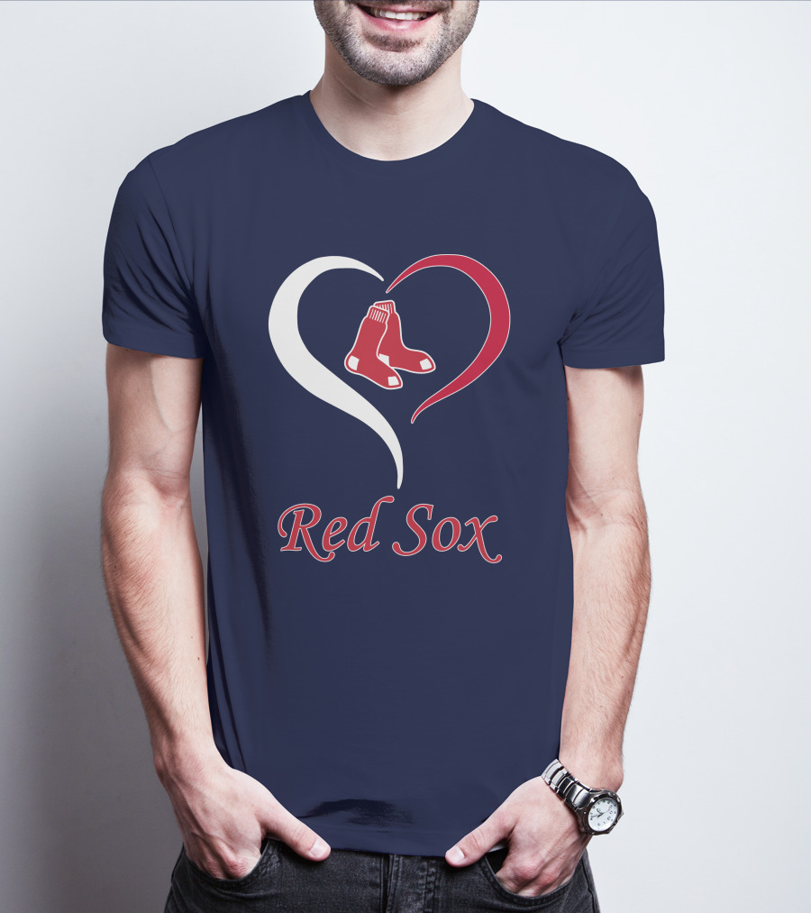 Red Sox Heart Logo Boston Pride T-Shirt