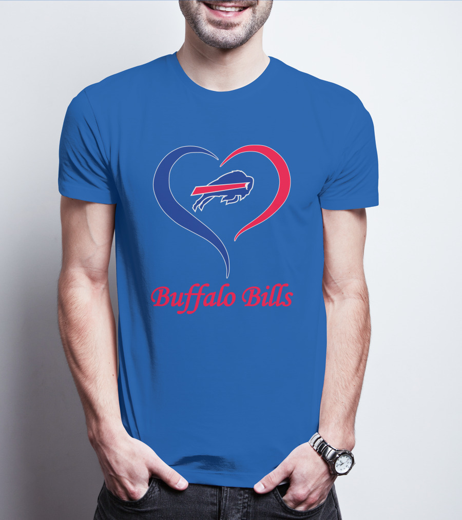 Buffalo Bills Heart Logo Fan Spirit T-Shirt