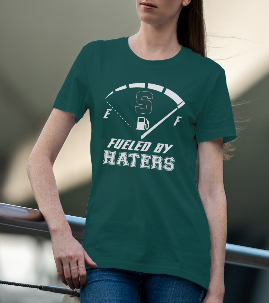 Fueled By Haters Michigan State S Icon Fuel Gauge T-Shirt