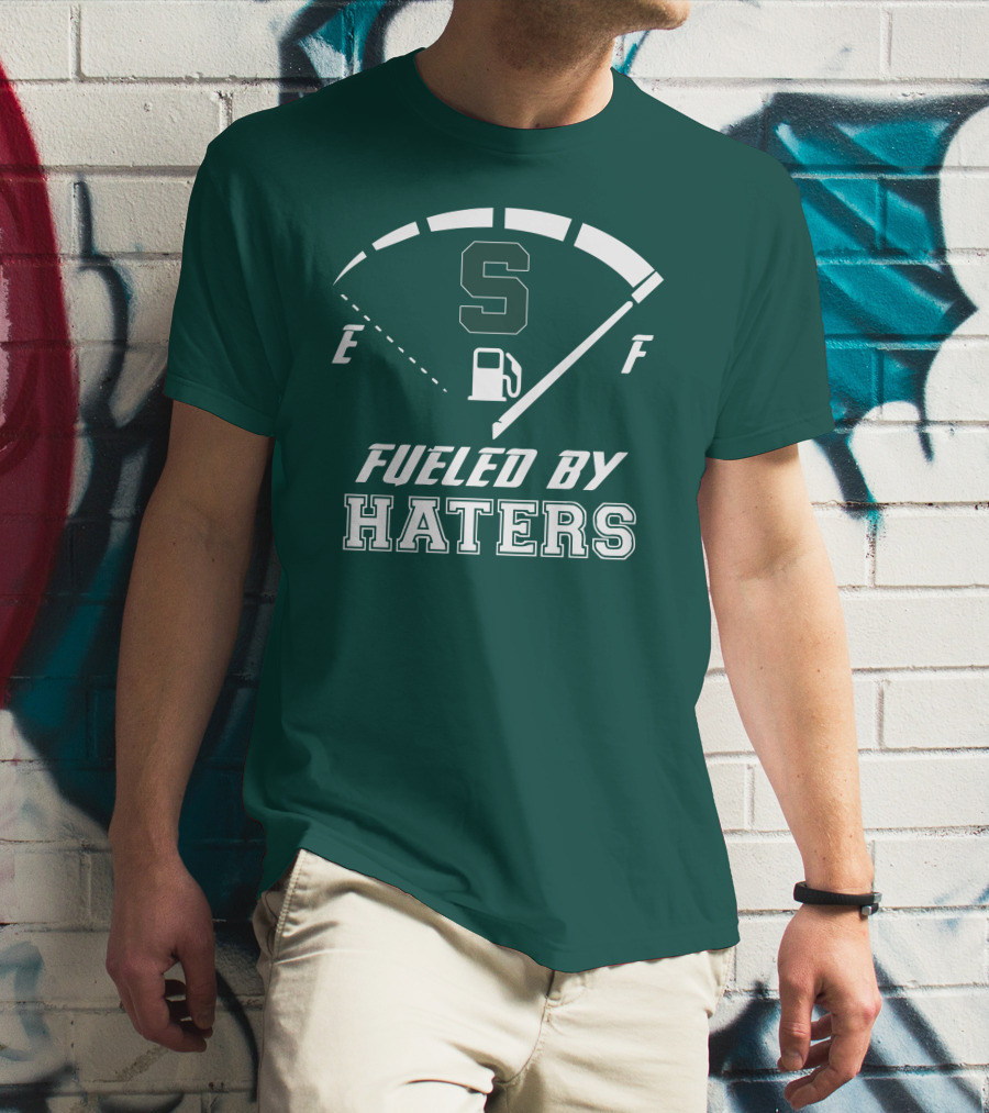 Fueled By Haters Michigan State S Icon Fuel Gauge T-Shirt