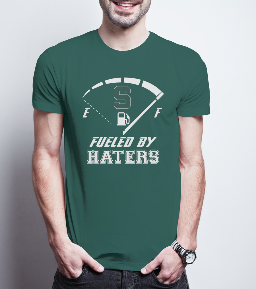 Fueled By Haters Michigan State S Icon Fuel Gauge T-Shirt