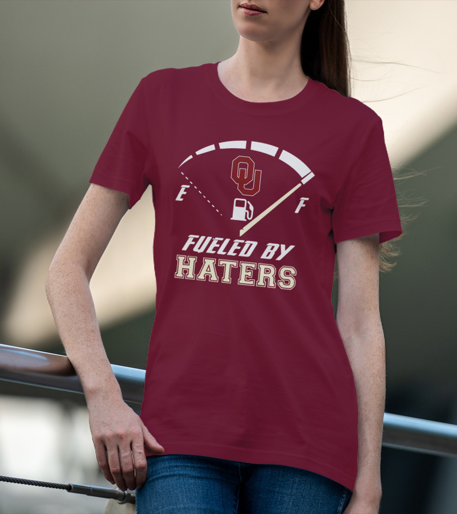 Oklahoma Sooners Fueled By Haters Energy Meter OU T-Shirt