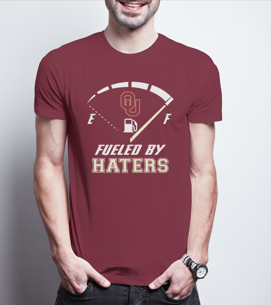 Oklahoma Sooners Fueled By Haters Energy Meter OU T-Shirt