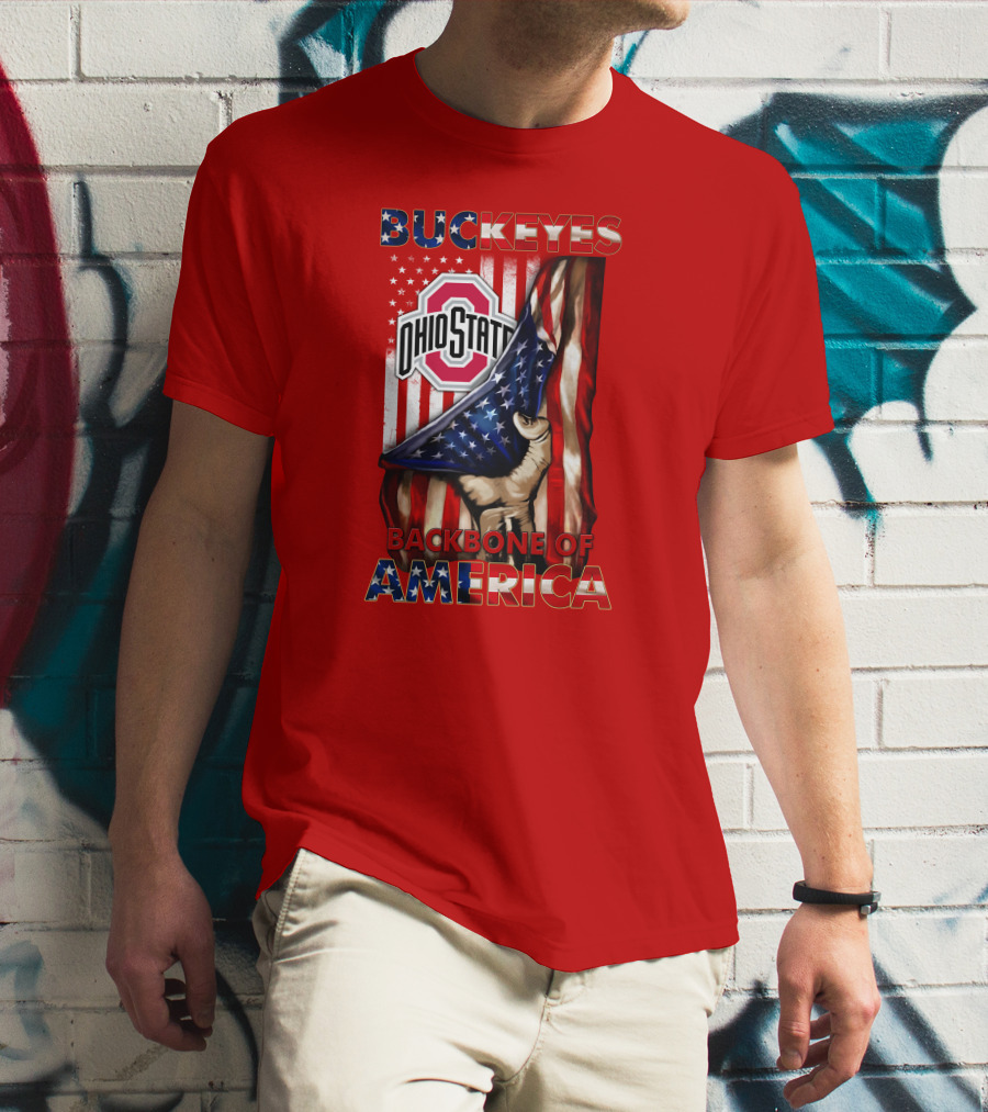 Ohio State Buckeyes Backbone Of America Patriotic Edition T-Shirt