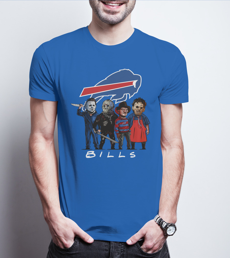 Buffalo Bills Halloween The Slasher Squad Teams Bills T-Shirt