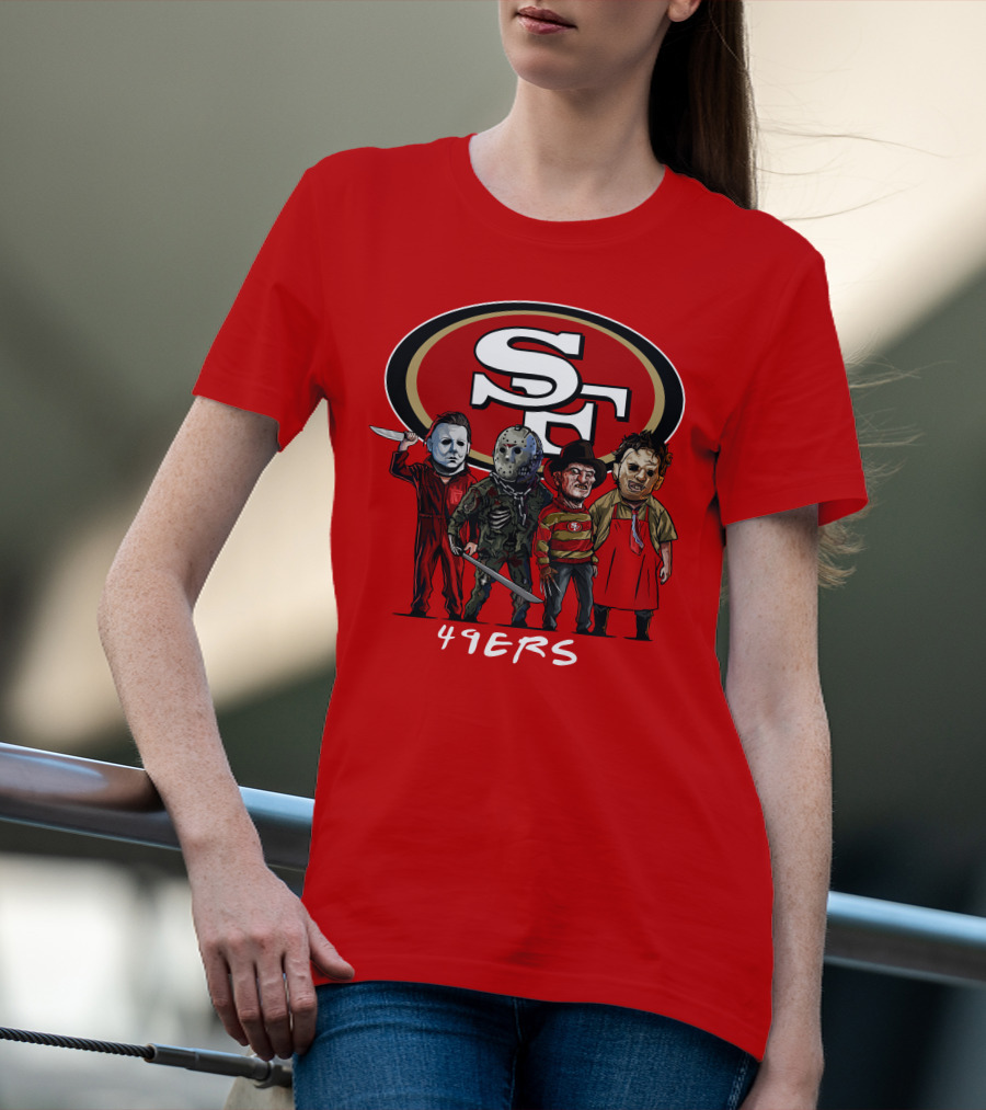 San Francisco 49ers Halloween Slasher Squad Icons 49ers T-Shirt