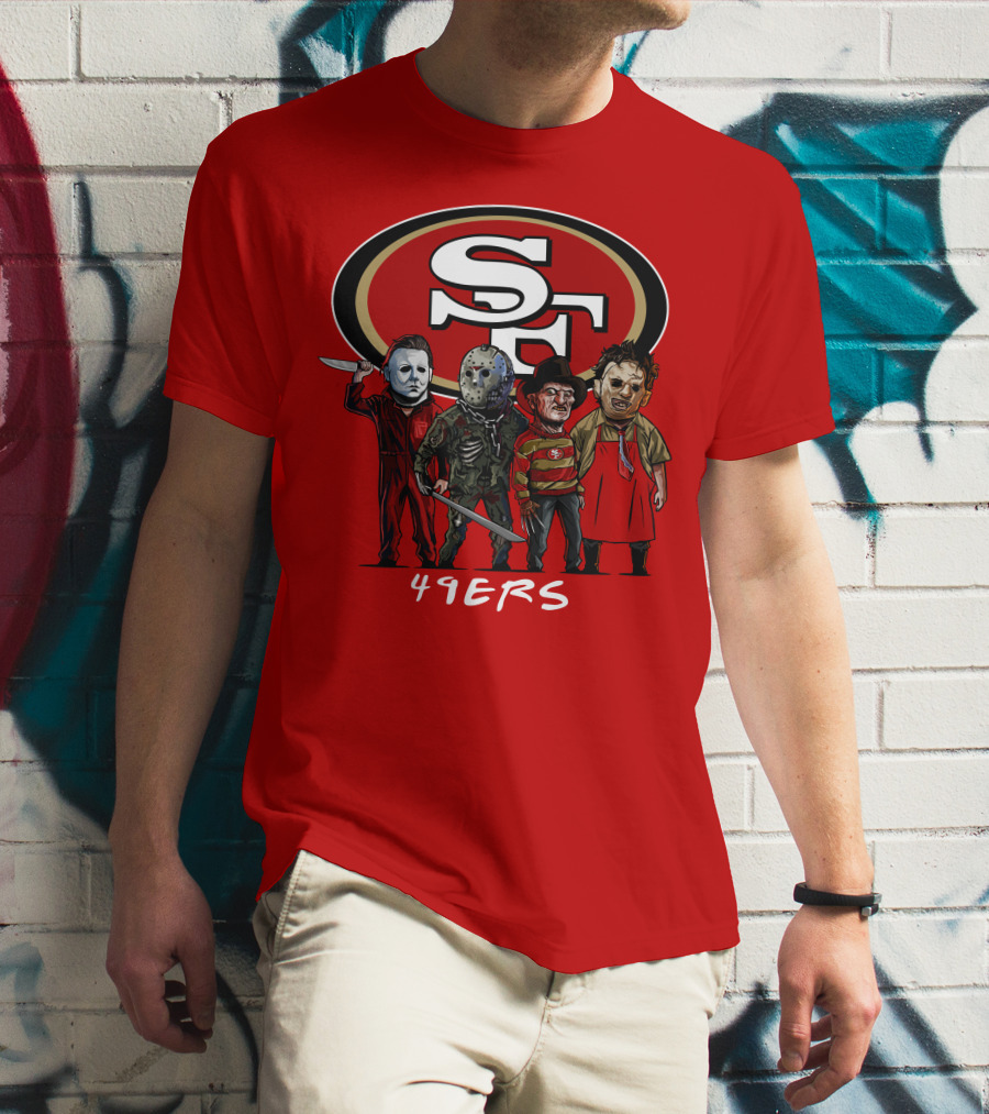 San Francisco 49ers Halloween Slasher Squad Icons 49ers T-Shirt