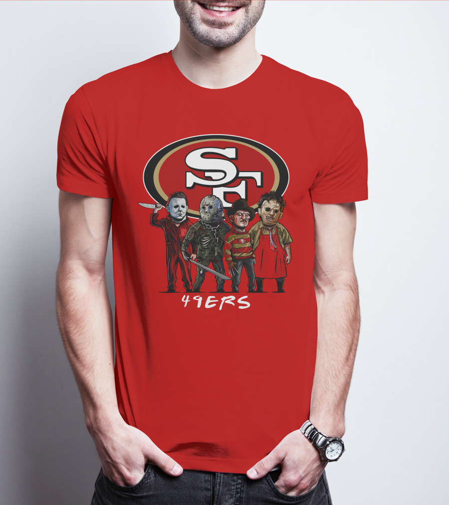 San Francisco 49ers Halloween Slasher Squad Icons 49ers T-Shirt