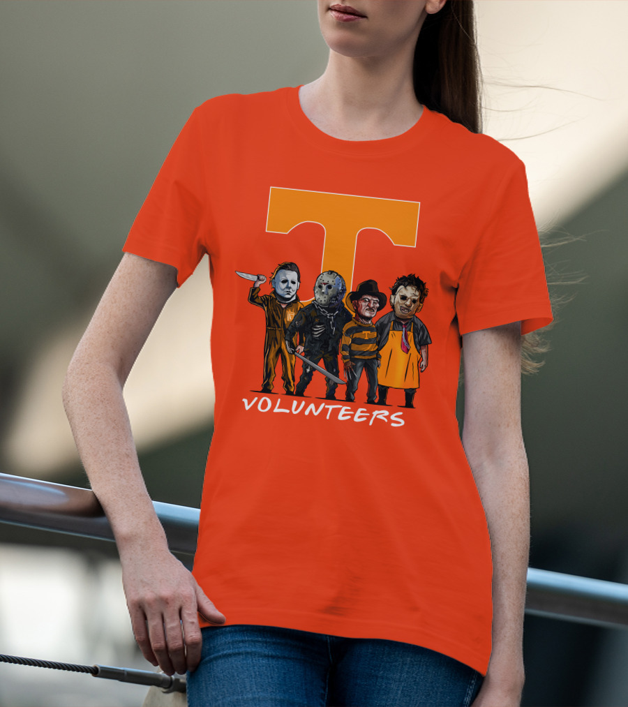 Tennessee Volunteers Halloween Horror Icons Squad T-Shirt