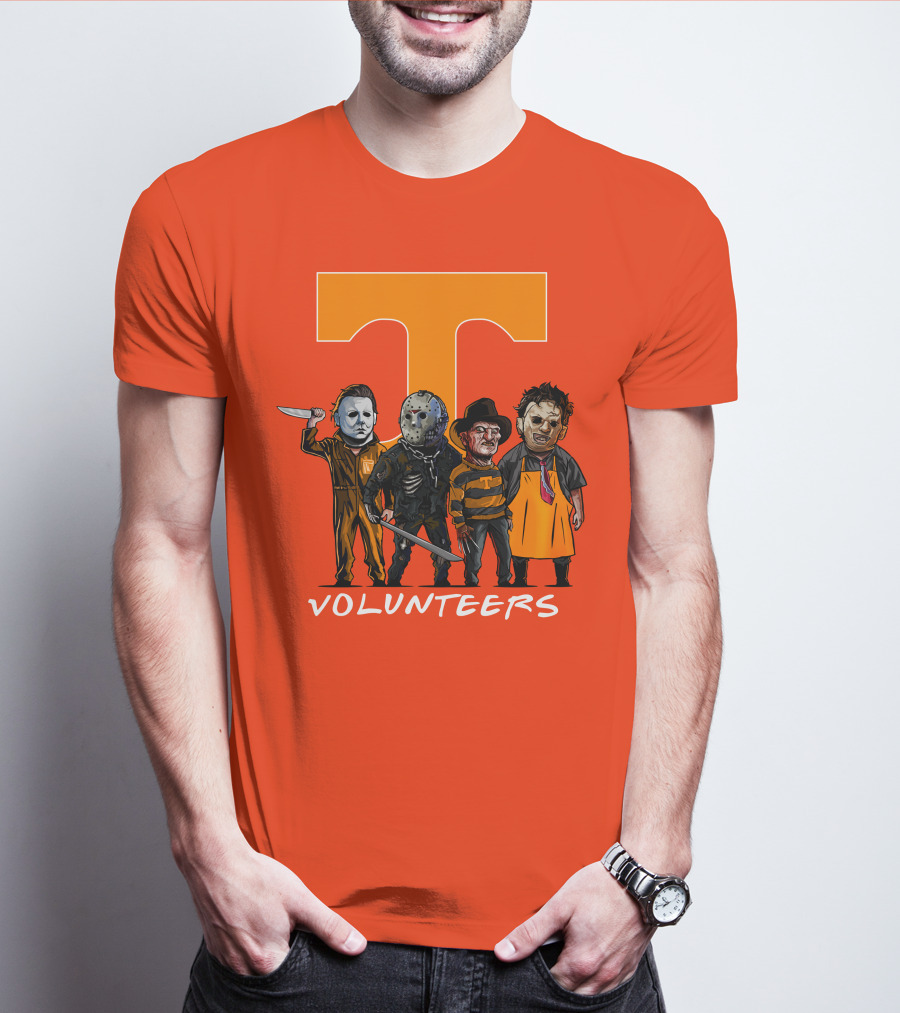 Tennessee Volunteers Halloween Horror Icons Squad T-Shirt