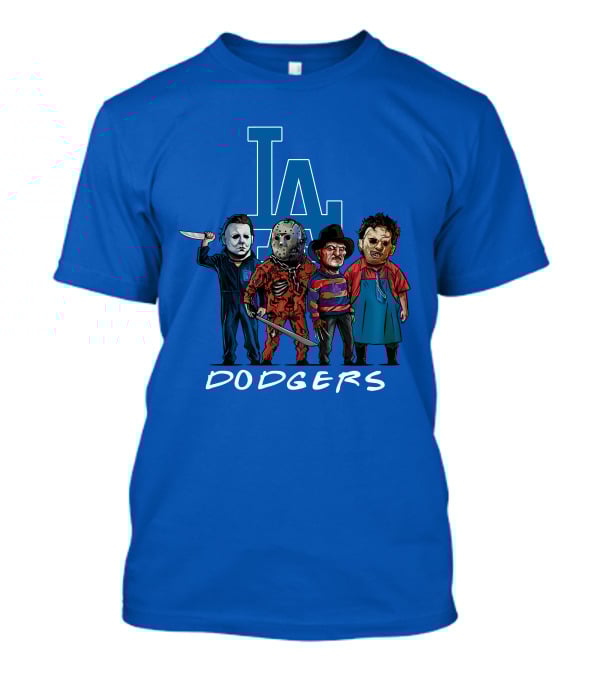 Los Angeles Dodgers Halloween Horror Icons Team T-Shirt