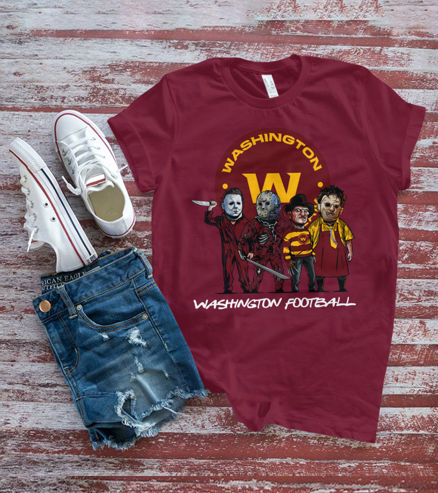 Washington Football Team Halloween The Slasher Squad Characters T-Shirt