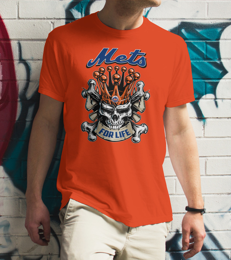 Mets Skull King For Life T-Shirt