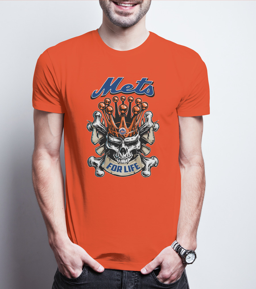 Mets Skull King For Life T-Shirt