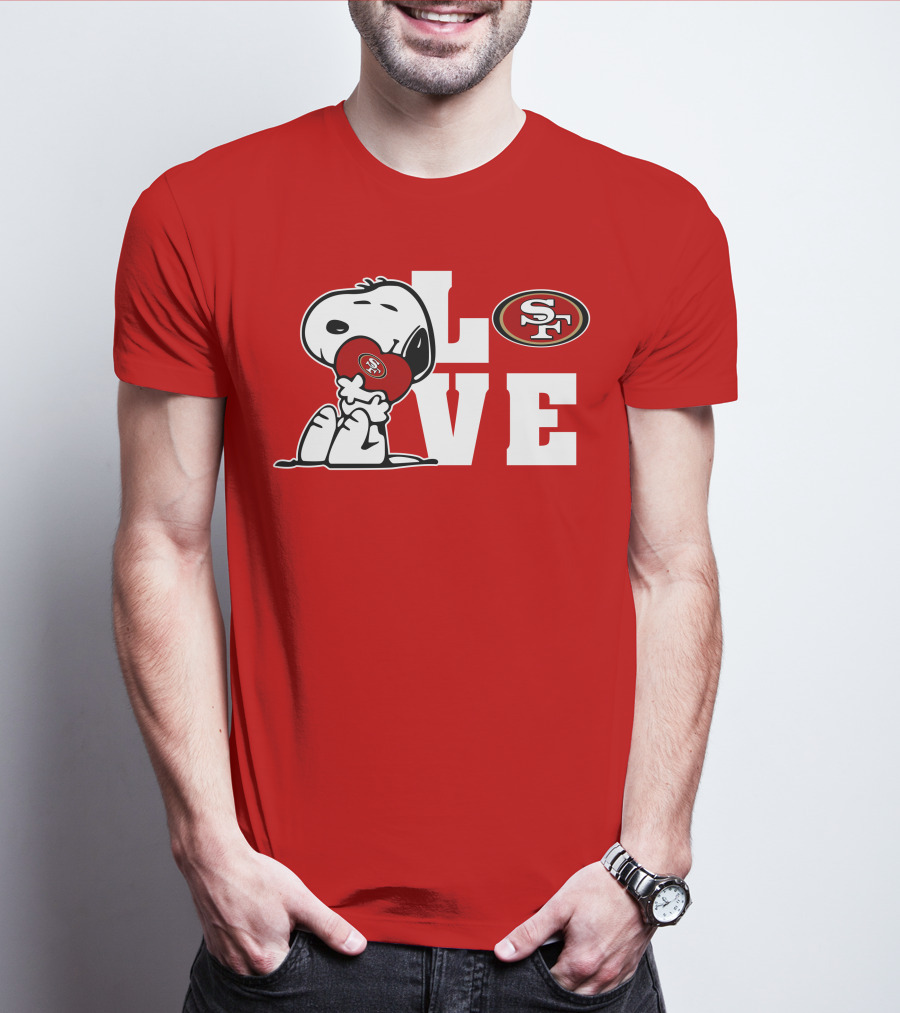 Snoopy Love San Francisco 49ers Sf T-Shirt