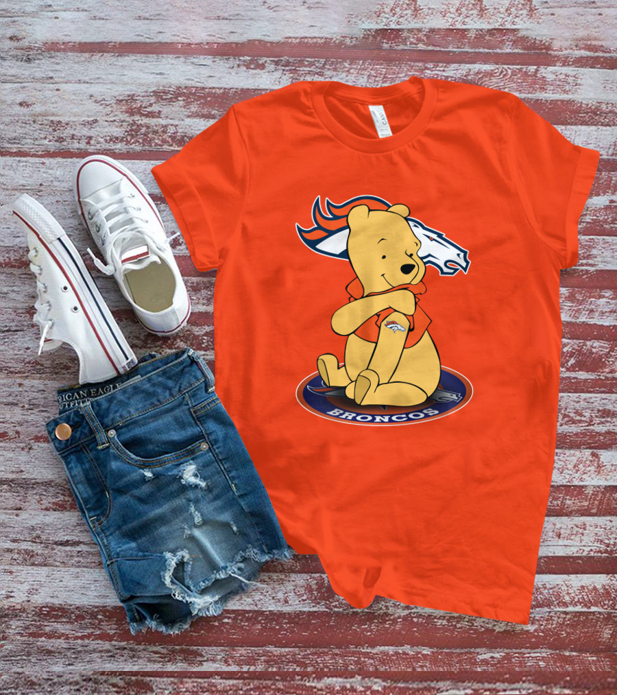 Denver Broncos Winnie The Pooh Football Fan T-Shirt