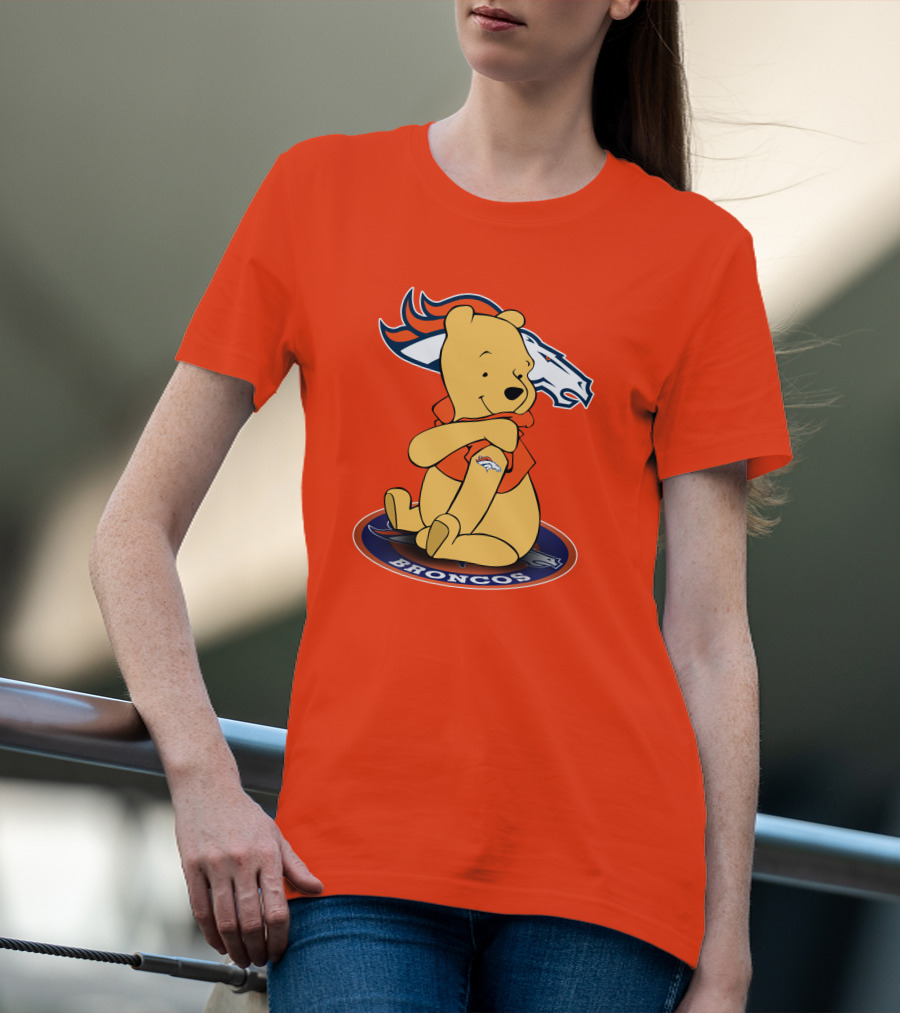 Denver Broncos Winnie The Pooh Football Fan T-Shirt