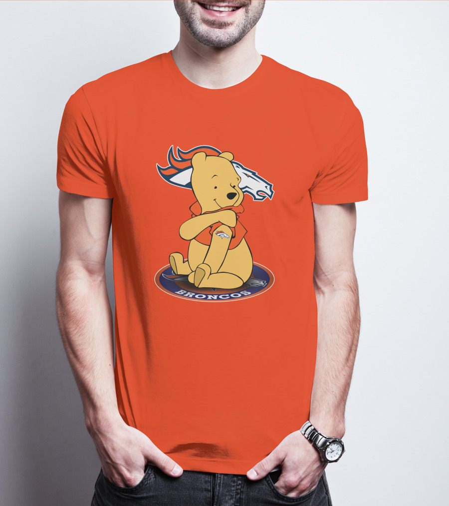Denver Broncos Winnie The Pooh Football Fan T-Shirt