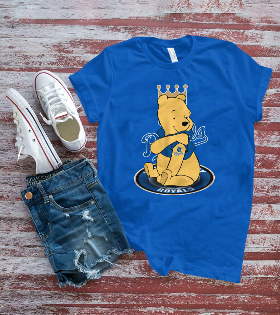 Kansas City Royals Winnie The Pooh Royals Baseball T-Shirt