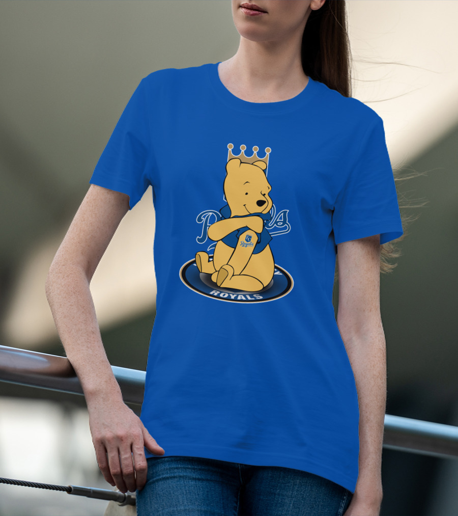 Kansas City Royals Winnie The Pooh Royals Baseball T-Shirt