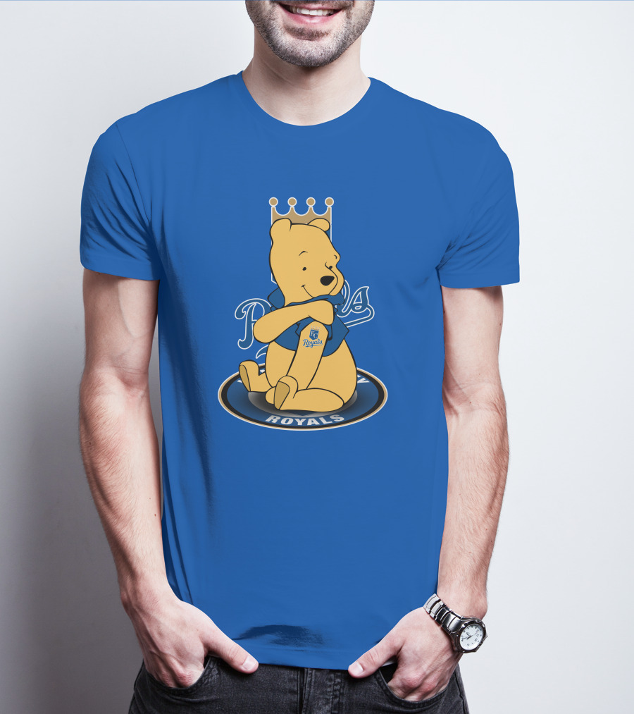 Kansas City Royals Winnie The Pooh Royals Baseball T-Shirt