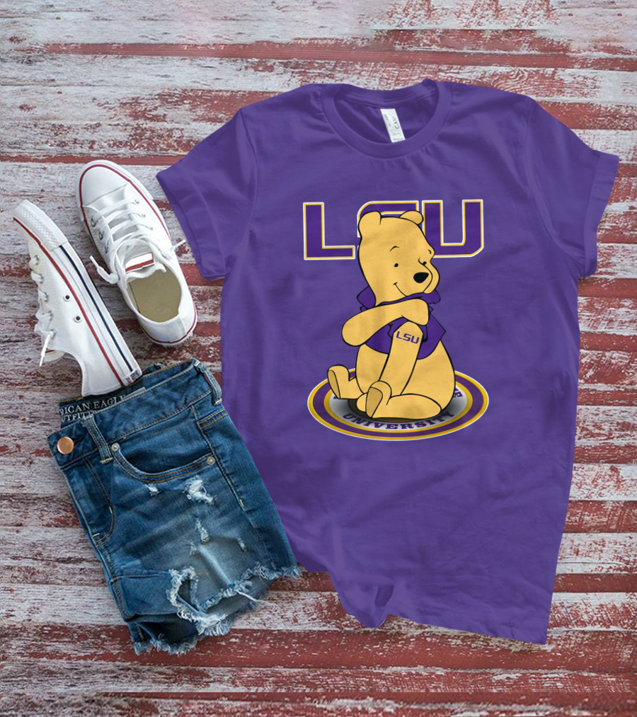 LSU Tigers Winnie The Pooh University Mascot T-Shirt