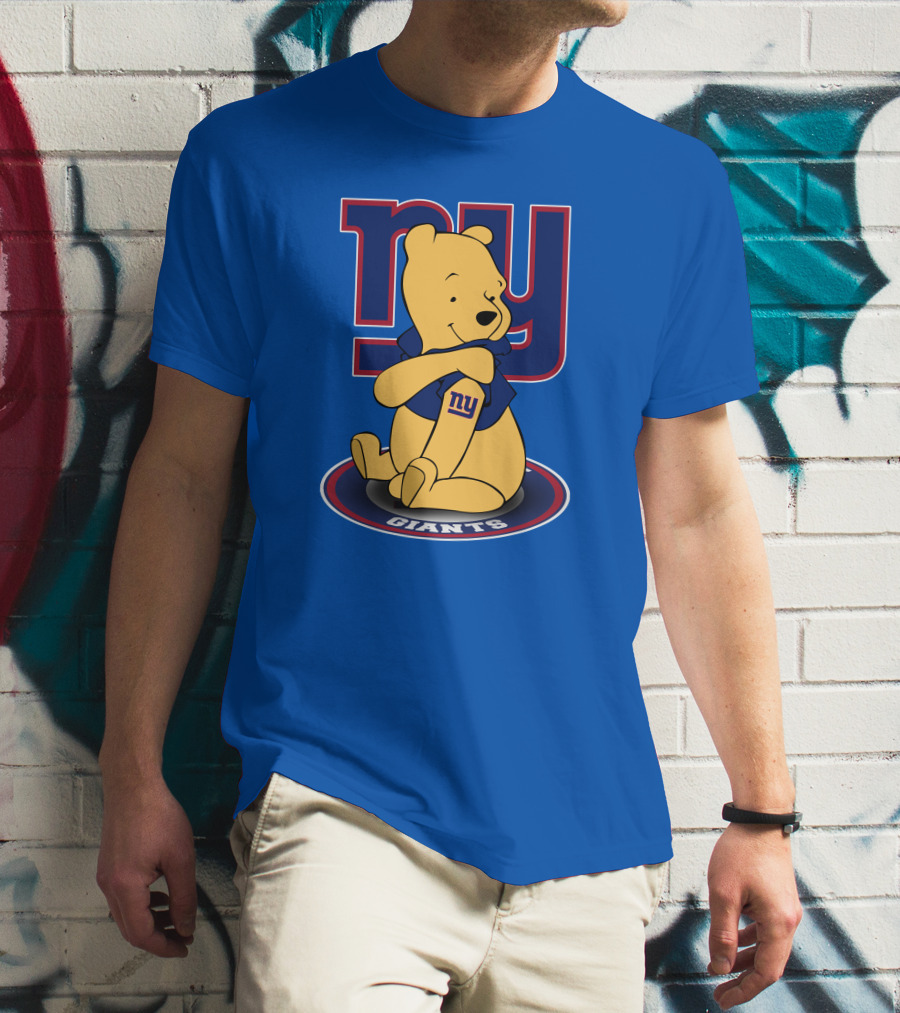 New York Giants Winnie The Pooh Ny Giants T-Shirt