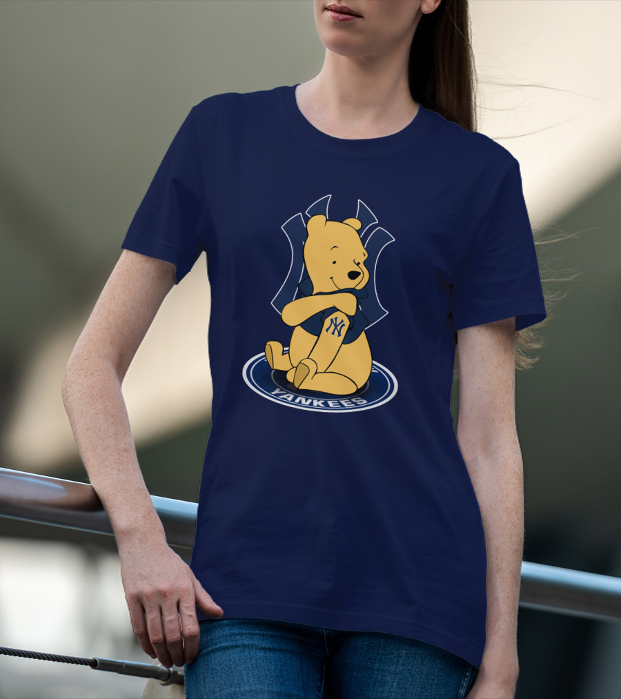 New York Yankees Winnie The Pooh Yankees Logo T-Shirt
