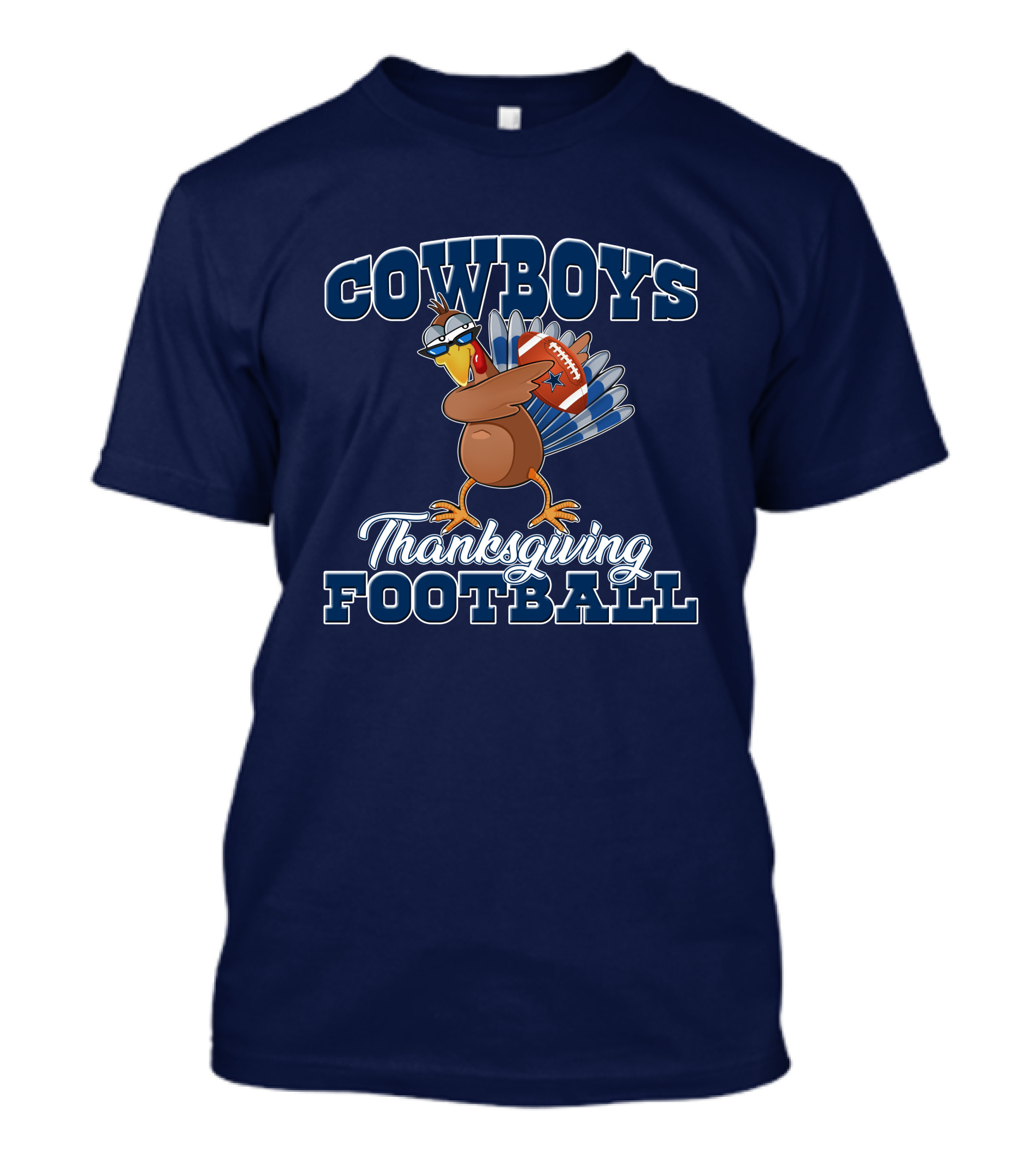 COWBOYS Turkey Thanksgiving Football T-Shirt