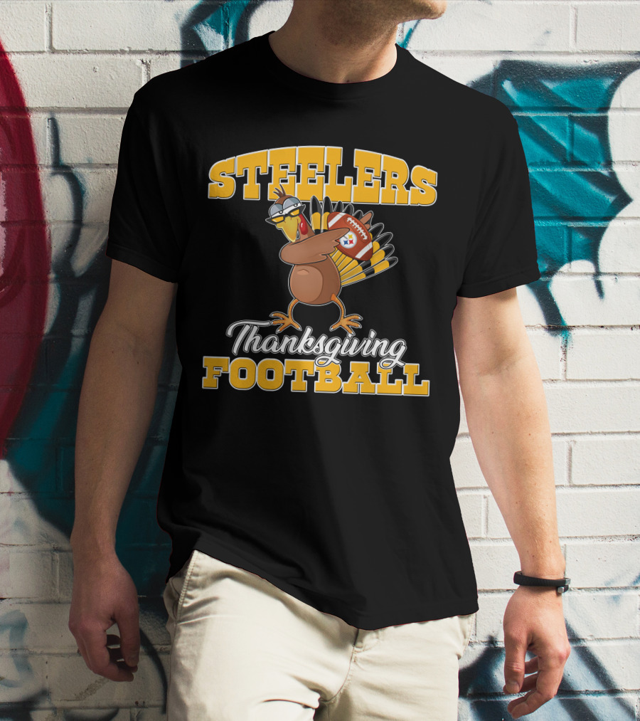 Steelers Thanksgiving Football Turkey T-Shirt