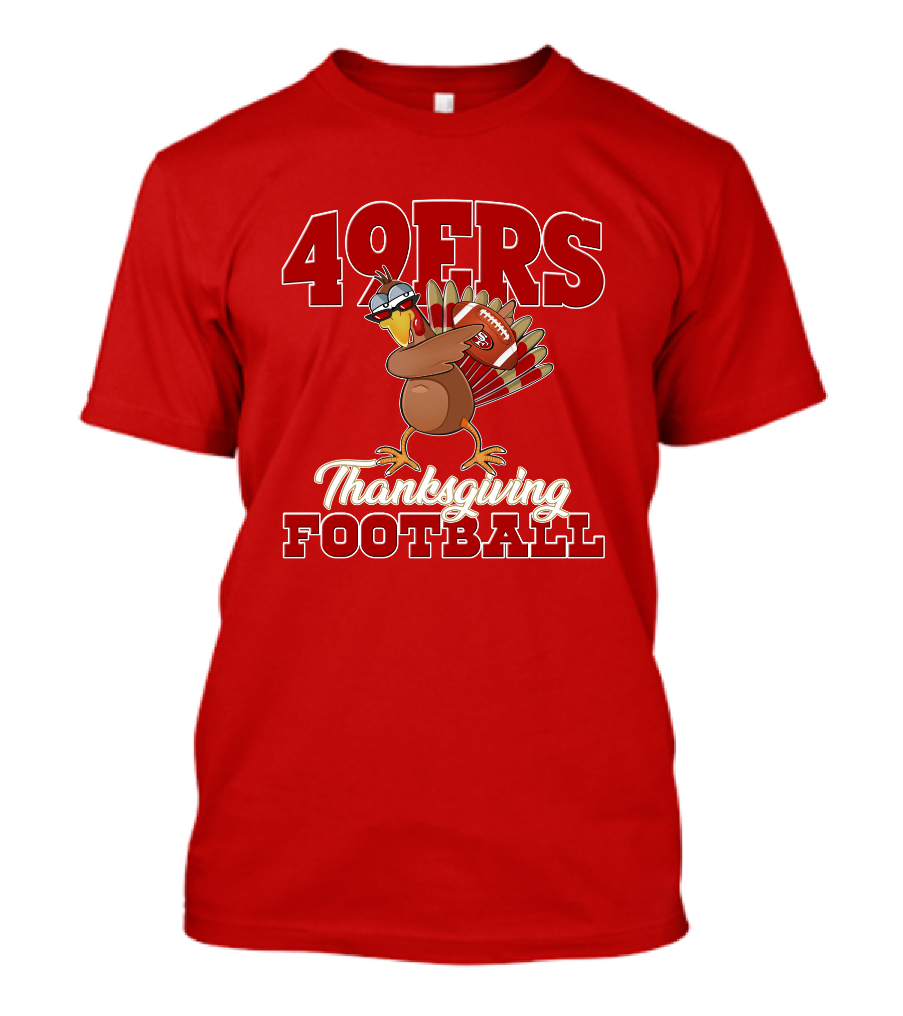 49ers Thanksgiving Football Turkey T-Shirt