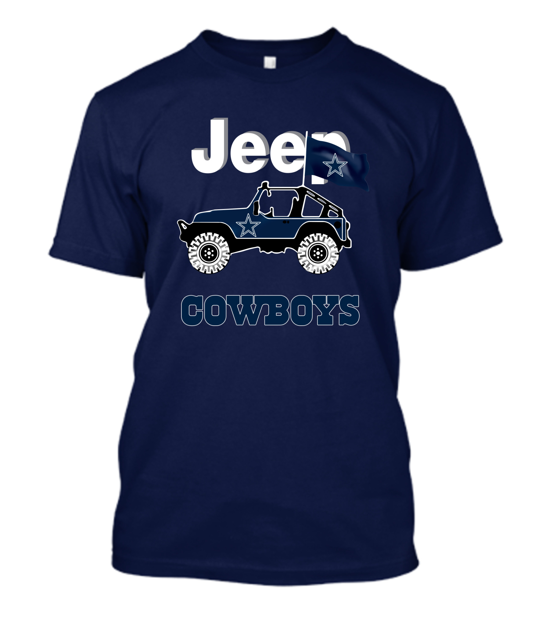 Dallas Cowboys Jeep Star Logo Flag T-Shirt
