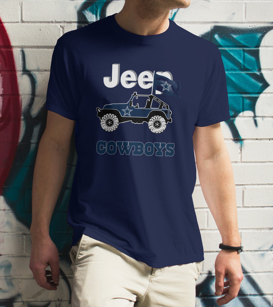 Dallas Cowboys Jeep Star Logo Flag T-Shirt