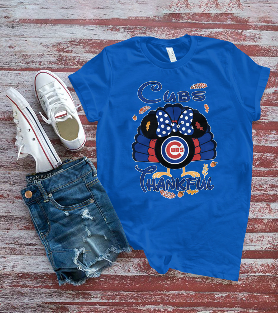 Cubs Thankful Minnie Thanksgiving T-Shirt