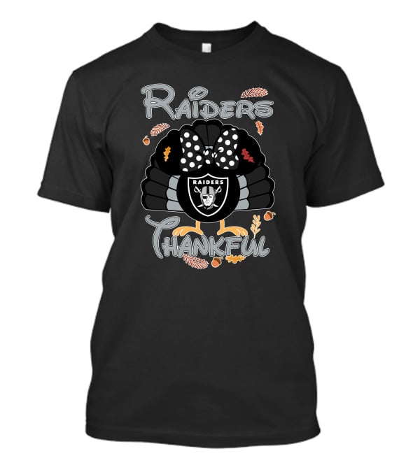 Raiders Thankful Minnie Thanksgiving T-Shirt