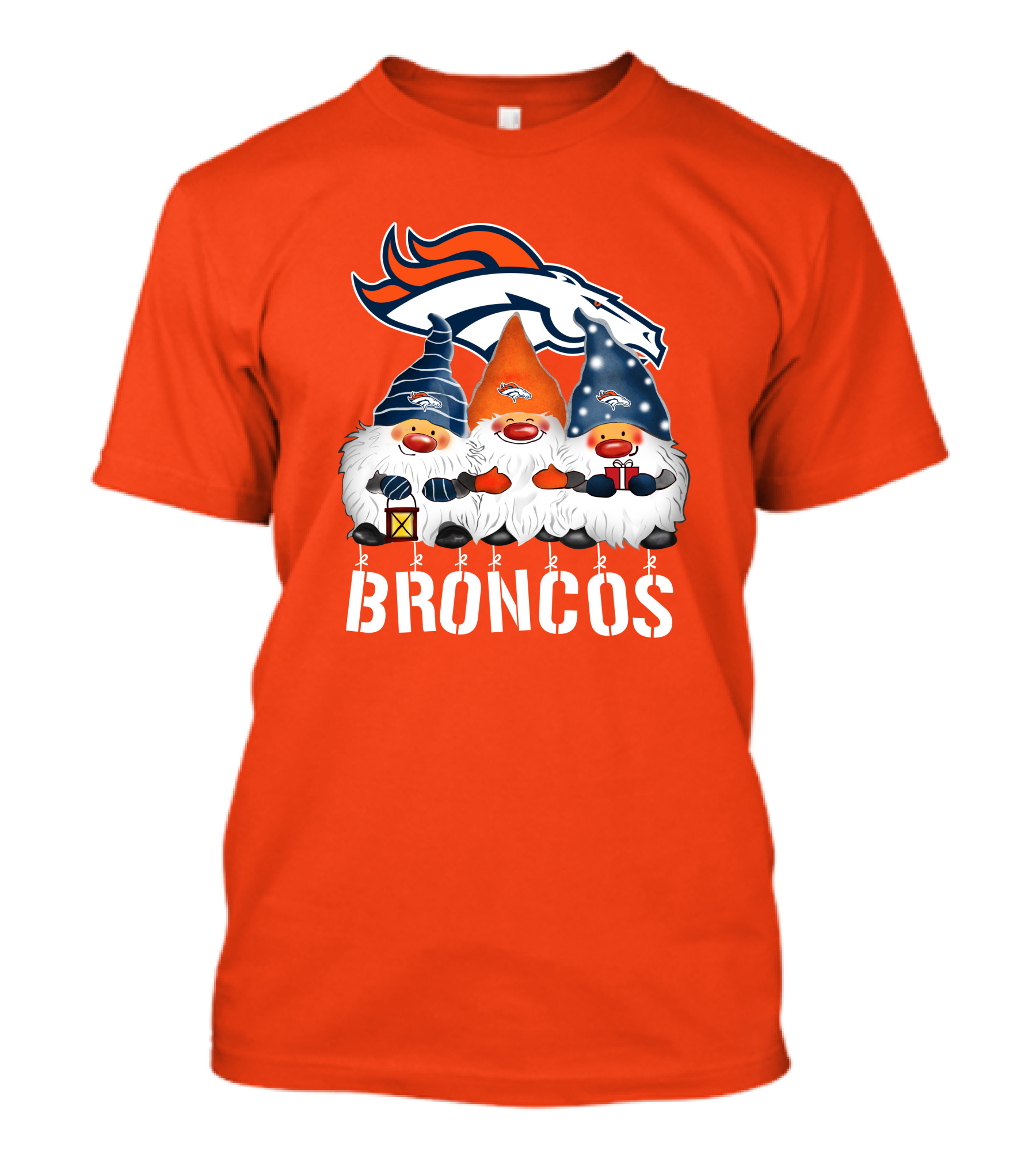 Denver Broncos Merry Christmas Happy Holidays Broncos T-Shirt