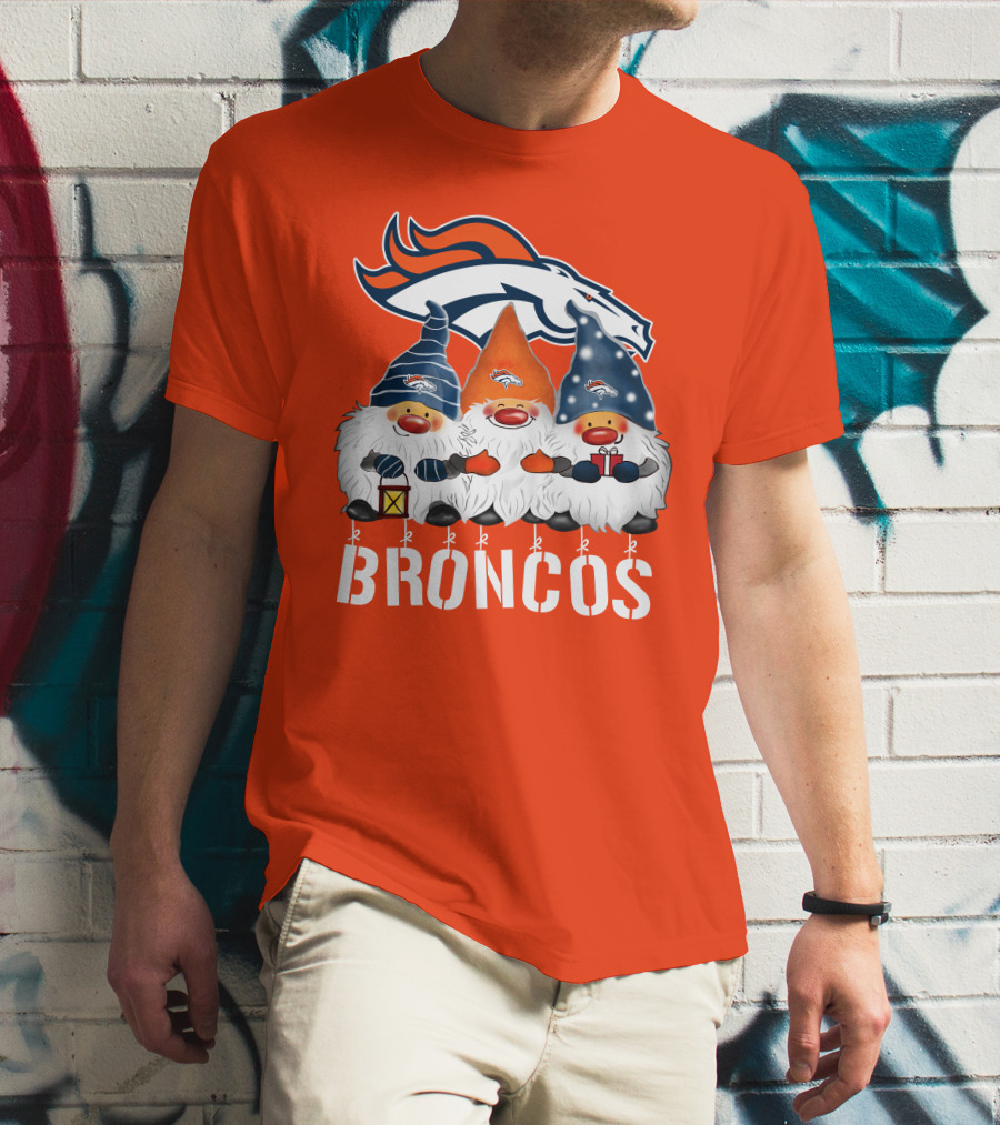 Denver Broncos Merry Christmas Happy Holidays Broncos T-Shirt