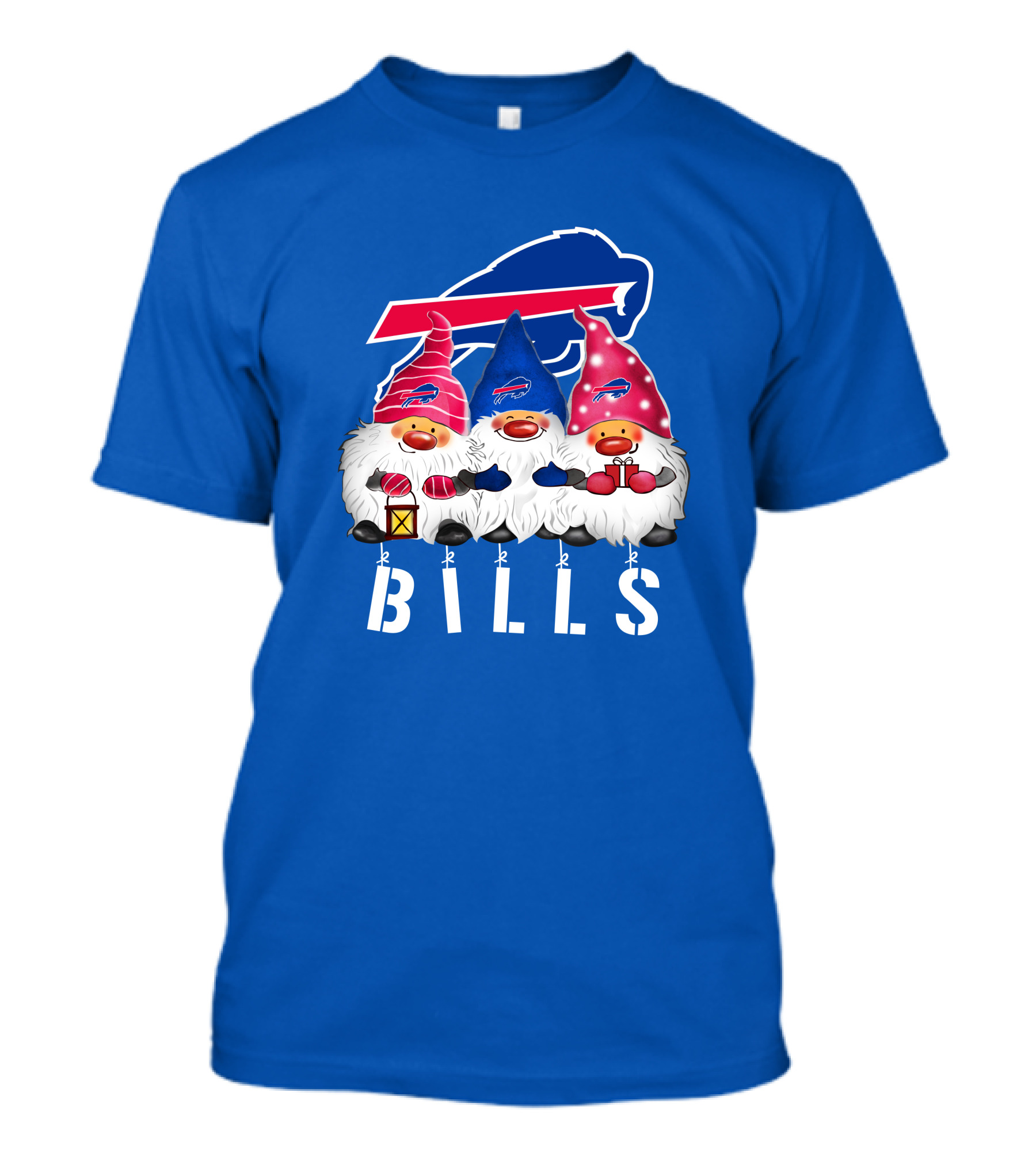 Buffalo Bills Happy Holidays Gnomes Christmas T-Shirt