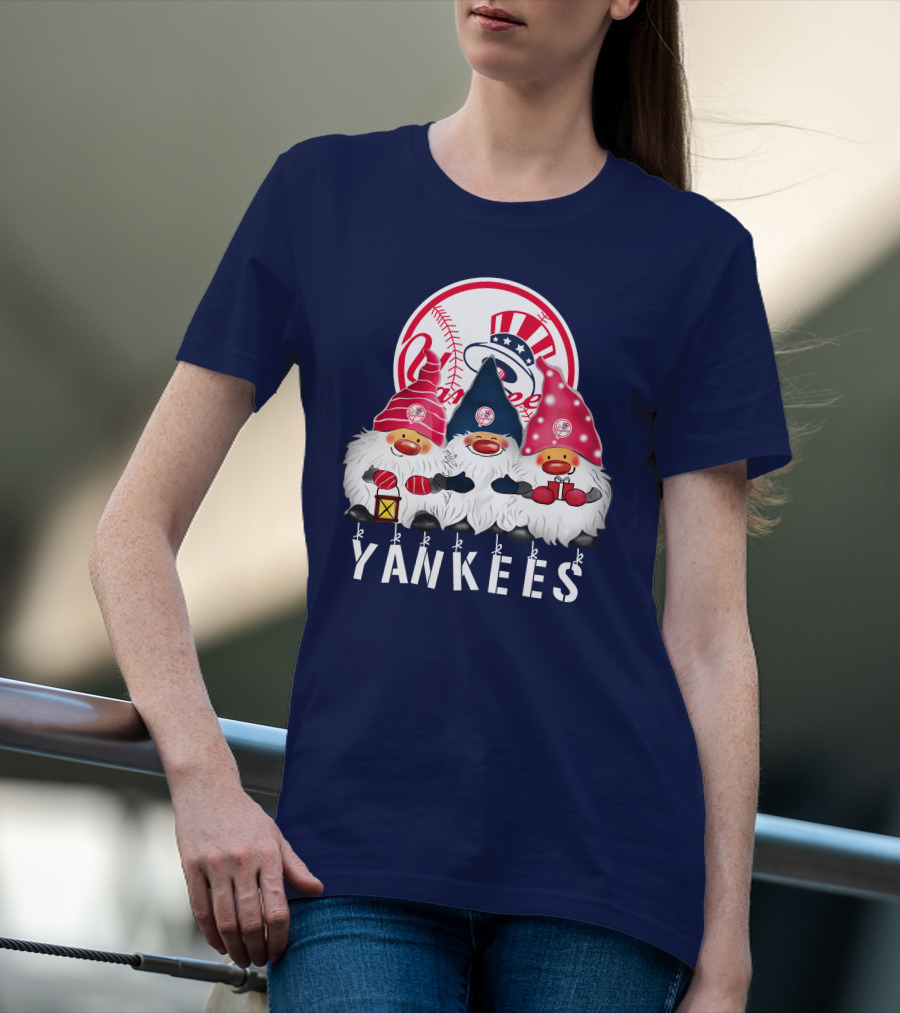 Yankees Merry Christmas Happy Holidays New York Yankees T-Shirt