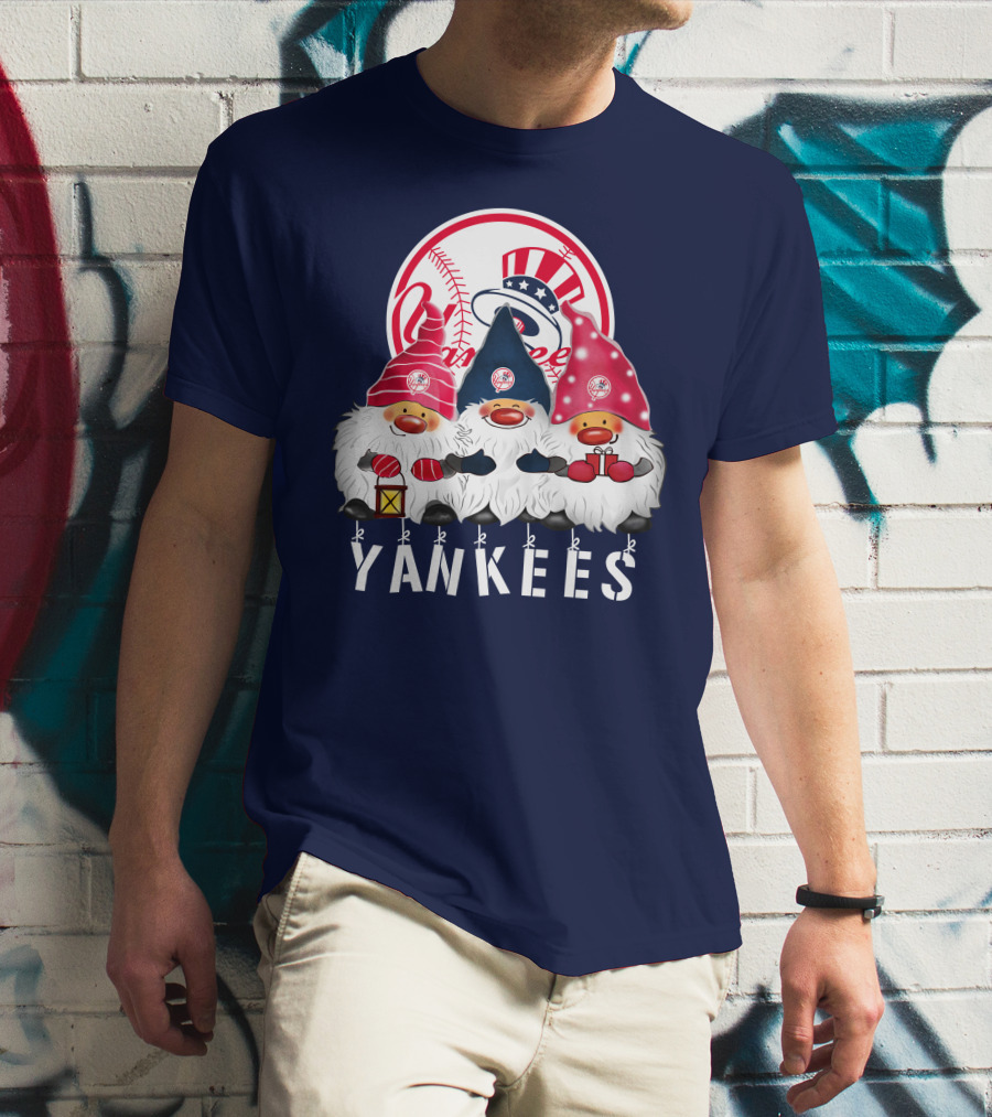 Yankees Merry Christmas Happy Holidays New York Yankees T-Shirt